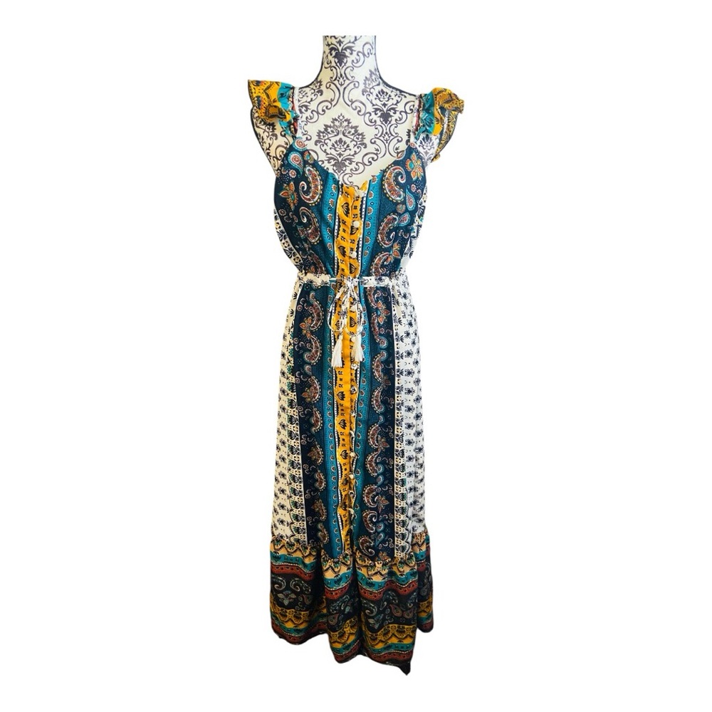 LEXI MORGAN Boho paisley maxi dress